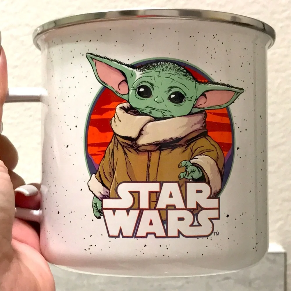 NEW STAR WARS Coffee cup Tea hot chocolate mug ☕️ Camper retro baby yoda